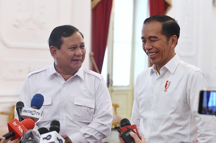 Menteri Pertahanan Prabowo Subianto dengan Presiden Joko Widodo. (Dok. Setkab.go.id)