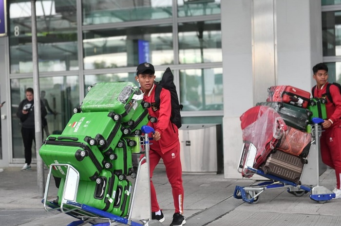 Timnas Indonesia U-17 sudah mendarat di Jerman. (Dok. PSSI)


