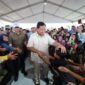 Capres nomor urut 2, Prabowo Subianto mengisi akhir tahunnya dengan belusukan ke daerah Jakarta Utara.