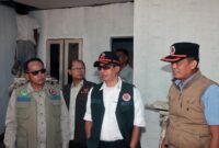 BNPB meninjau proses pembangunan Rumah Tahan Gempabumi (Rhodas) di Desa Pamoyanan, Kecamatan Bogor Selatan, Kota Bogor. (Dok. BNPB)